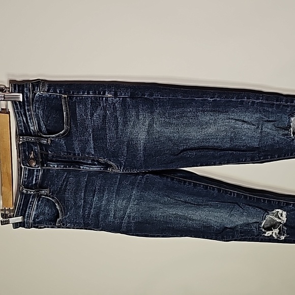 American Eagle dark wash next level stretch size 6 super high rise jeggings - Picture 2 of 8